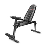 SPORTSTECH - Banc De Musculation Pliable Multiposition BRT500 - Fitness, Musculation Et Renforcement Musculaire - Design Antidérapant - L.150 x l.65,5 x H.116,3 cm - Poids Max Utilisateur 110 kg