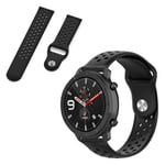 Amazfit GTR 47mm / Pace klockarmband i silikon - Svart