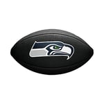 Wilson, Ballon de Football américain, Mini NFL Team Soft Touch, Seattle Seahawks, Pour les joueurs amateurs, Noir, WTF1533BLXBSE