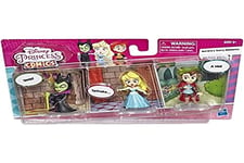 Disney Princess Comics Dolls, Aurora's Story Moments Long Walks with Maleficent and Prince Phillip, 3 Collector Toy Figures and Comic Strip