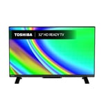 Toshiba 32”WV2463DB HD Ready Smart VIDAA TV, HDR, Freeview Play, Disney+, Prime Video, Netflix, Dolby Audio, Works with Alexa, Works with Google Assistant, VIDAA Voice