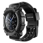 SUPCASE Unicorn Beetle Pro Rugged Protective Case with Strap Bands for 45 mm Galaxy Watch 3 2020 Release, Black