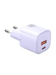 Mcdodo Charger GaN 33W CH-0155 USB-C USB-A (purple)