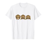 Cheeky monkey - see speak no evil, see no evil, hear no evil T-Shirt