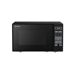 Sharp RDS202TB-UK 20 Litres Solo Microwave Oven Black