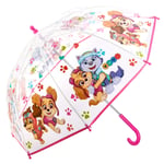 Childrens Kids Girls Colorful Paw Patrol Skye Everest Clear Dome Umbrella Brolly