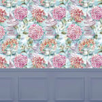 Flourish Floral Wide-Width Wallpaper By the Metre