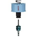 Bosch Professional Scie-Trépan Spéciale pour Tôle (Ø 51 mm) - 1x Adaptateur Power Change Plus (Interface hexagone de 3/8“, Foret HSS-Co 7,15 x 65 mm)