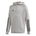 adidas CON20 TK Hood Y Hooded Track Top Unisex Kids, TMMDGR/Black, 116