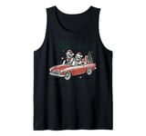 Christmas Raccoon Thrifting Holiday Get In Scavenger We're Tank Top