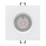 Eglo Connect.z Smart-Home LED recessed Spotlight Carosso-Z, app and Voice Control Alexa, Light Colour (Warm White-Cool White), RGB, dimmable, White Aluminium Ceiling spot Light, 3.7 in