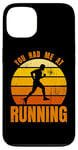 Coque pour iPhone 13 Citation de l'amateur course à pied Triathlon l'amateur