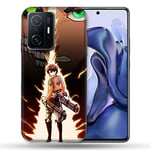 Coque pour Xiaomi 11T / 11T Pro Manga Attaque Titans Eren Eclair