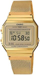 Casio A700WEMG-9AEF Collection LCD/Gul guldtonet stål