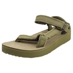 Teva Midform Universal Womens Walking Sandals in Olive - 7 UK