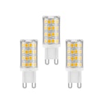 e3light - 3-pack Pære LED 4,5W (410lm) Dimmes G9