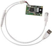 Module WiFi/Pont Ethernet sans Fil/Mini Routeur/Répéteur de Signal Hotspot 2,4GHz/ AP avec 2 Ports RJ45, Alimenté par USB/DC pour Les Périphériques Réseau d'Ingénierie Industrielle DIY VM300-L