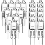 G4 halogenlampor 20W 12V - Varmvit - 20-pack 20W 20W 20W 20pcs