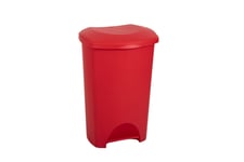 Addis 50 L Recycling Commercial Utility Waste Trash Pedal Bin Red 518633ebay