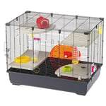 Ferplast Cage Hamster Village 80, Cage pour Hamster 5 Niveaux avec Roue Gourde et Maison, Tunnel Jeux Hamster, 82 x 51 x h 62 cm, en Métal Peint et Plastique