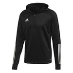 Adidas Con20 Tk Hood Sweatshirt - Black/White, 4XLT