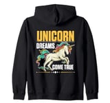 Unicorn rainbow - Unicorn dreams come true Zip Hoodie