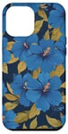 Coque pour iPhone 15 Pro Max Été, hibiscus bleu et hawaïen, fleurs tropicales hawaïennes