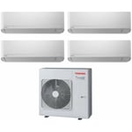 Quadri split inverter climatiseur série seiya 10+10+16 (9+9+15) ras-4m27u2avg-e r-32 wi-fi optionnel 10000+10000+16000 (9000+9000+15000) - Toshiba