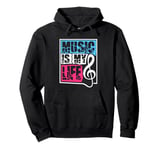 Music Is My Life Sounds Listening Melody Beats Vibes Lover Pullover Hoodie