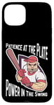 iPhone 15 Plus Patience at the Plate Power in the Swing Baseball Player Case