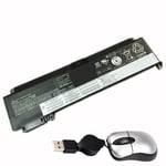 Amsahr 00HW025-05 Batterie de Remplacement avec Mini Optique Souris pour Ordinateur Portable Noir