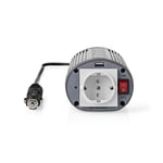 Strömväxelriktare | 12 V DC - 230 V AC | 150 W | 1x Schuko-uttag/1 USB-port