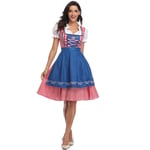 Womens Apron Oktoberfest Costume German Bavarian Fancy Beer Maid Dirndl Dress