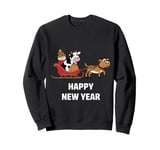 Happy New Year 2025 New Years Eve Party Countdown Fireworks Sweatshirt