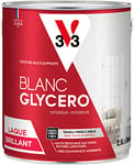 V33 Peinture glycéro blanche multi-supports brillante, BLANC GLYCERO 2,5L