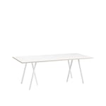 HAY - Loop Stand Table With Support White 200 x 92,5 cm - Matbord - Leif Jørgensen - Vit