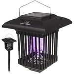 Maclean MCE448 2 in 1 Solar LED Decorative Light with Insect Trap Mosquito Lamp with UV Light Solar Lamp Insect Killer 2 Working Modes IP44