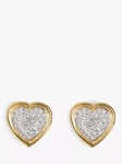 Eclectica Pre-Loved Swarovski Crystal Heart Clip-On Earrings, Dated Circa 1990s