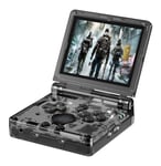 RG35XXSP Console de Jeu Portable à clapet IPS 3,5" Système Linux avec Carte TF 128 Go Jeux pré-installés en Ligne Noir Transparent