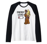 Star Wars Chewbacca C-3PO Energy Level Low Manche Raglan