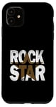 Coque pour iPhone 11 Graphique marron Rock Star marron