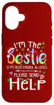 iPhone 16 I'm the bestie I'm also drunk and lost Christmas Tie Dye Case