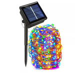 50/100/200 Led Solar Light Outdoor Lamp String Lights För Holiday Christmas Party Vattentät trädgård Multicolor