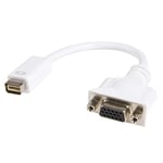 StarTech.com MDVIVGAMF Mini DVI to VGA Video Cable Adapter for MacBook's and iMacs, Video Adapter, Mini-DVI (M) to HD-15 (VGA) (F), 7.9 Inch, White