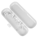 JUNFEIXUAN 1-Pack of Travel Toothbrush Cover Toothbrush Case Compatible with Oral B & Philips Electric Toothbrush Travel Case (White)