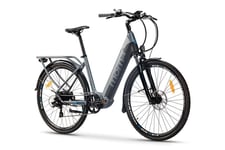 Velo de Ville Electrique ,  EBIKE-28 PRO  , Alu.  SHIMANO 7 Vitesses & Freins a disque Hydraulique  Batterie Intégrée  Ion Lithium 48V 13Ah - Neuf