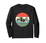 Retro Silhouette Tow Truck Wrecker For Tow Truck Driver Long Sleeve T-Shirt