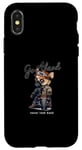 Coque pour iPhone X/XS Dog Biker - Urban Graffiti Esthétique