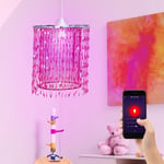 Etc-shop - Plafonnier suspendu en cristal lampe pour enfants dimmable contrôlable par téléphone portable dans un ensemble comprenant des ampoules led