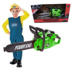 Rotating Battery Operated Electric Chainsaw Toy Set With Sound Power Tool